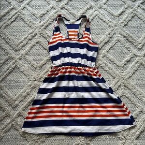 Sleeveless striped summer dress